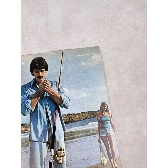 Vintage Camel Filters Cigarettes Beach Jeep Fishing Print Ad Photo - Picture 4 of 6